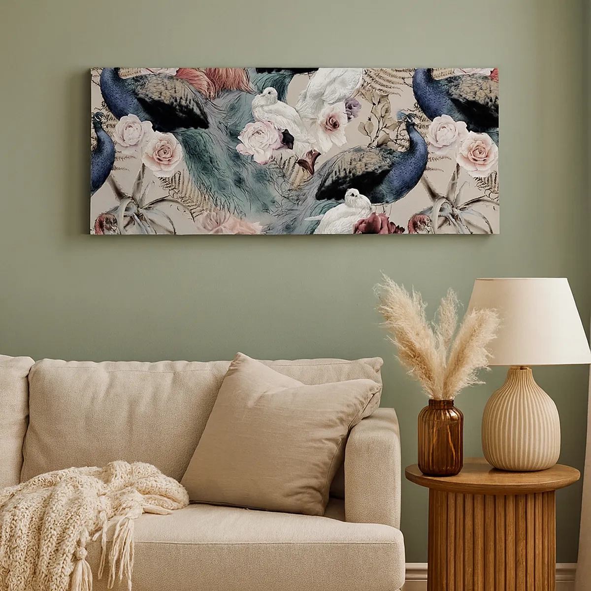 Bild auf Leinwand - Leinwandbild - Im Schlossgarten - 30x30 cm