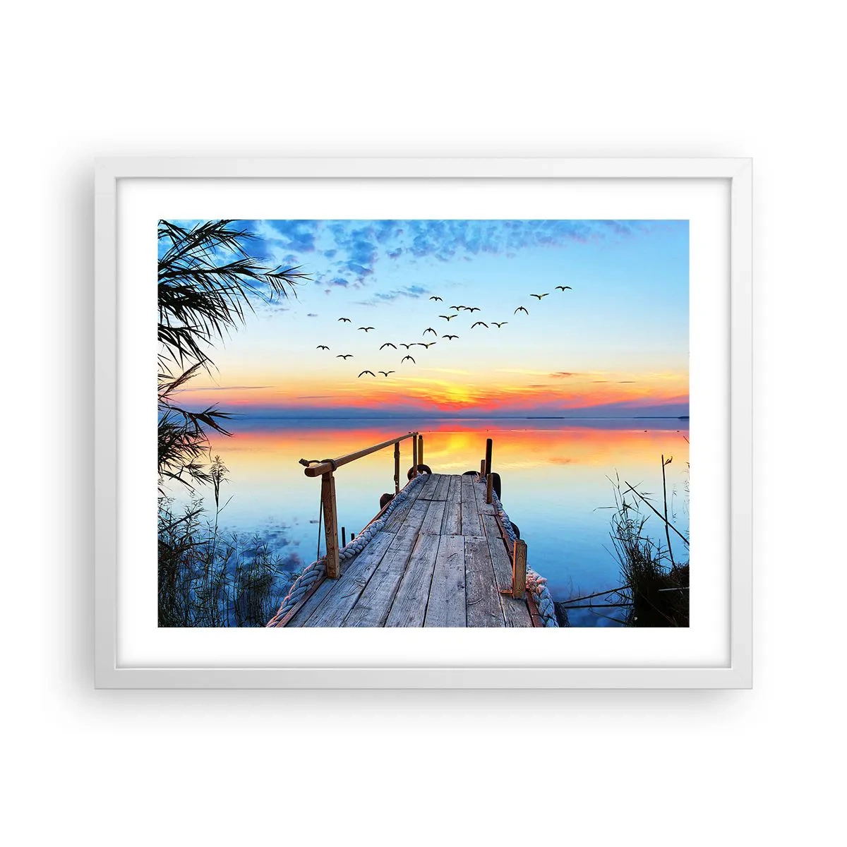 Poster in einem weißen Rahmen - Es ist Zeit, zurückzukehren ... - 50x40 cm