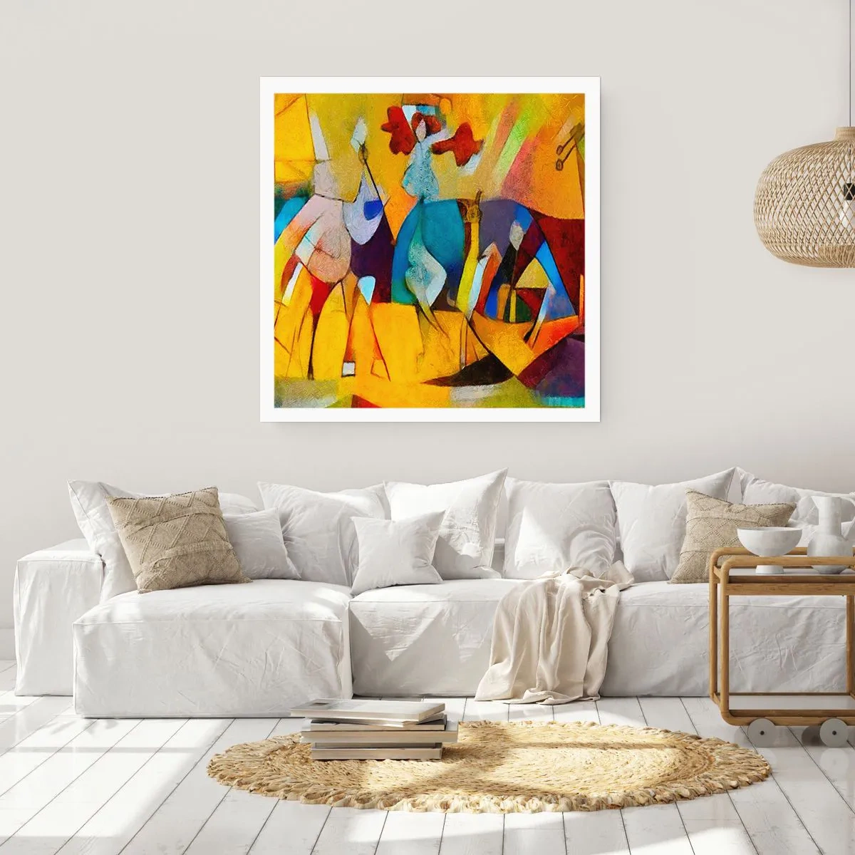 Poster - Sonne - Leben - Freude - 60x60 cm