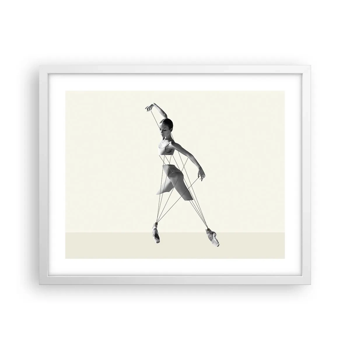 Poster in einem weißen Rahmen - Im Theater der Welt - 50x40 cm