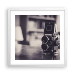 Poster in einem weißen Rahmen - Zauber alter Fotografie - 40x40 cm