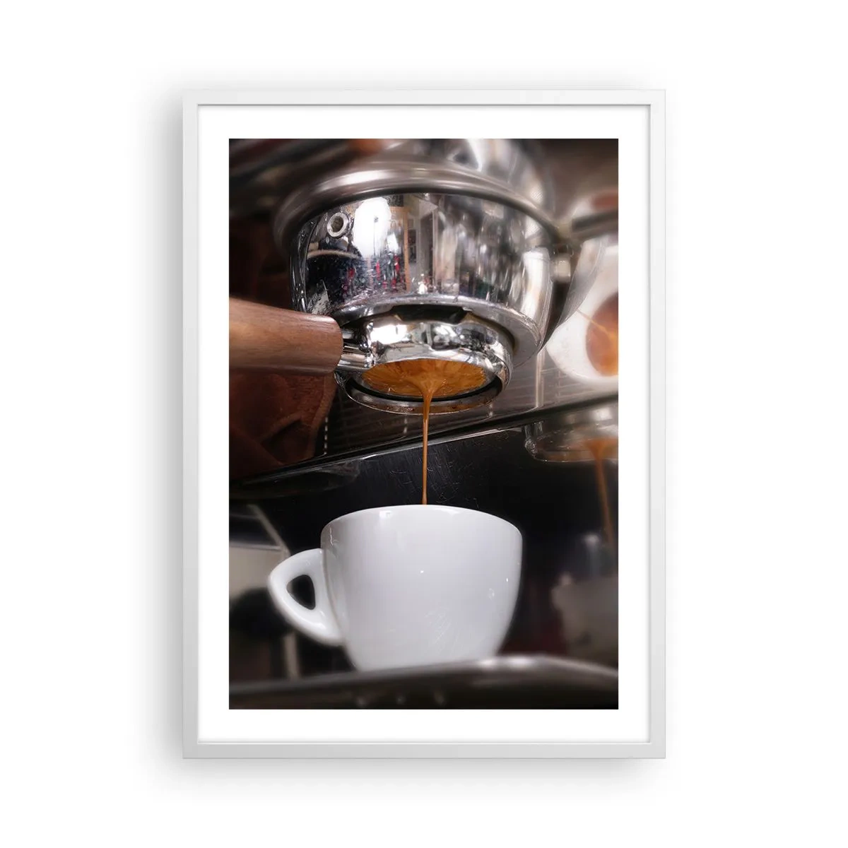 Poster in einem weißen Rahmen - Gute Zeit des Tages - 50x70 cm