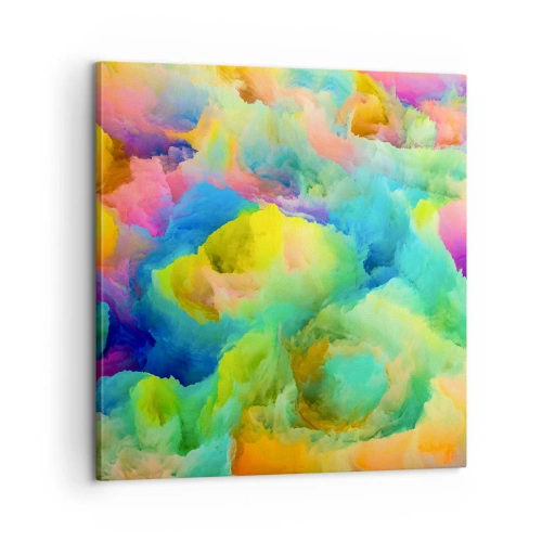 Bild auf Leinwand - Leinwandbild - Regenbogen unten - 60x60 cm