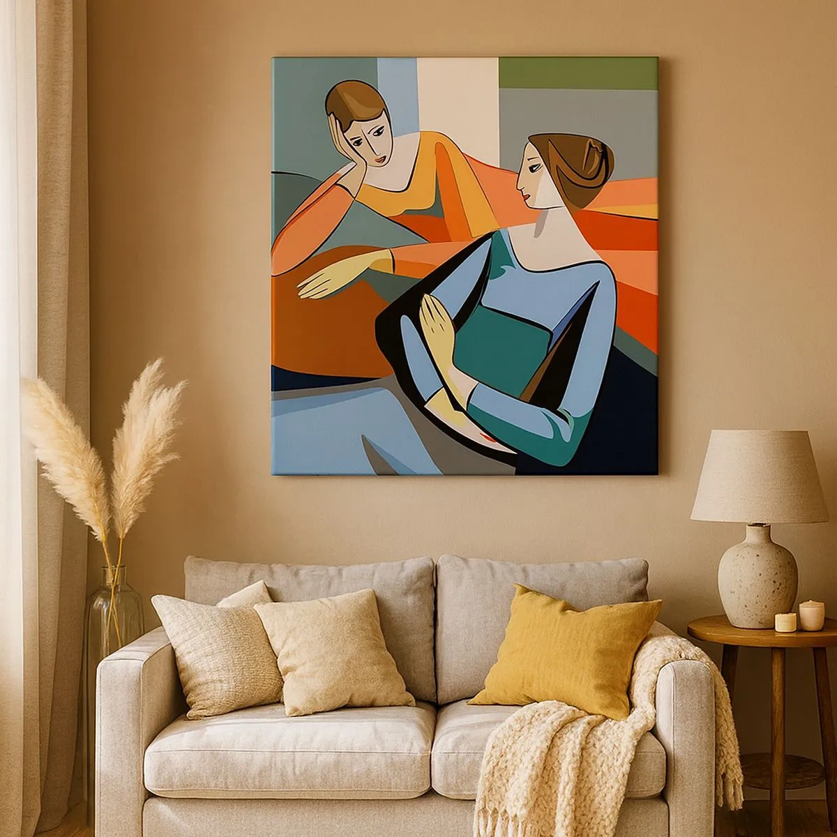 Bild auf Leinwand - Leinwandbild - Moment der Zuversicht - 30x30 cm