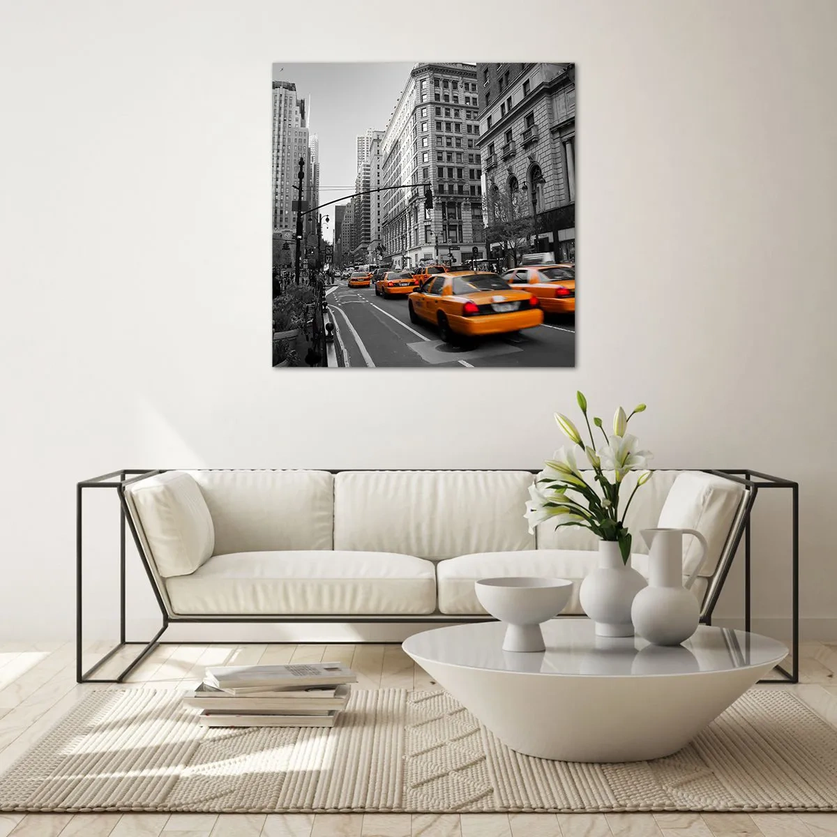 Glasbild - Bild auf glas - Sonnen der Großstadt - 30x30 cm