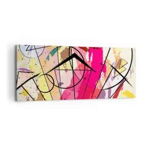 Bild auf Leinwand - Leinwandbild - Explosion - 100x40 cm