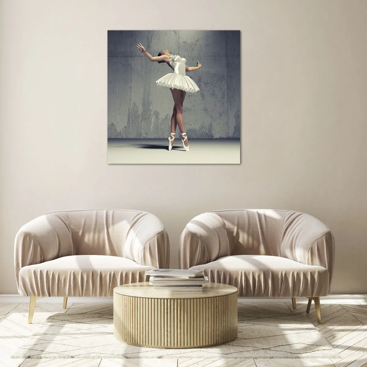 Glasbild - Bild auf glas - Leicht wie ein Vogel - 60x60 cm