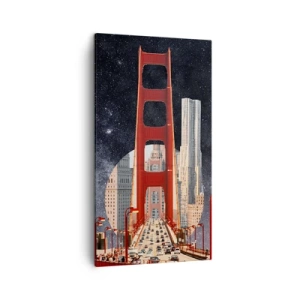 Bild auf Leinwand - Leinwandbild - Immer im Mittelpunkt - 45x80 cm