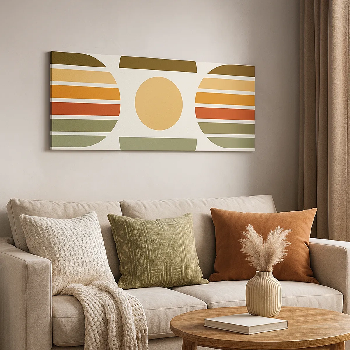 Bild auf Leinwand - Leinwandbild - In Erdtönen - 30x30 cm