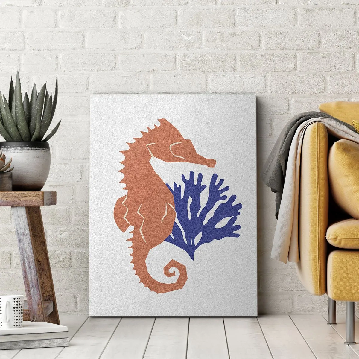 Bild auf Leinwand - Leinwandbild - Auf einer Unterwasserwiese - 70x100 cm