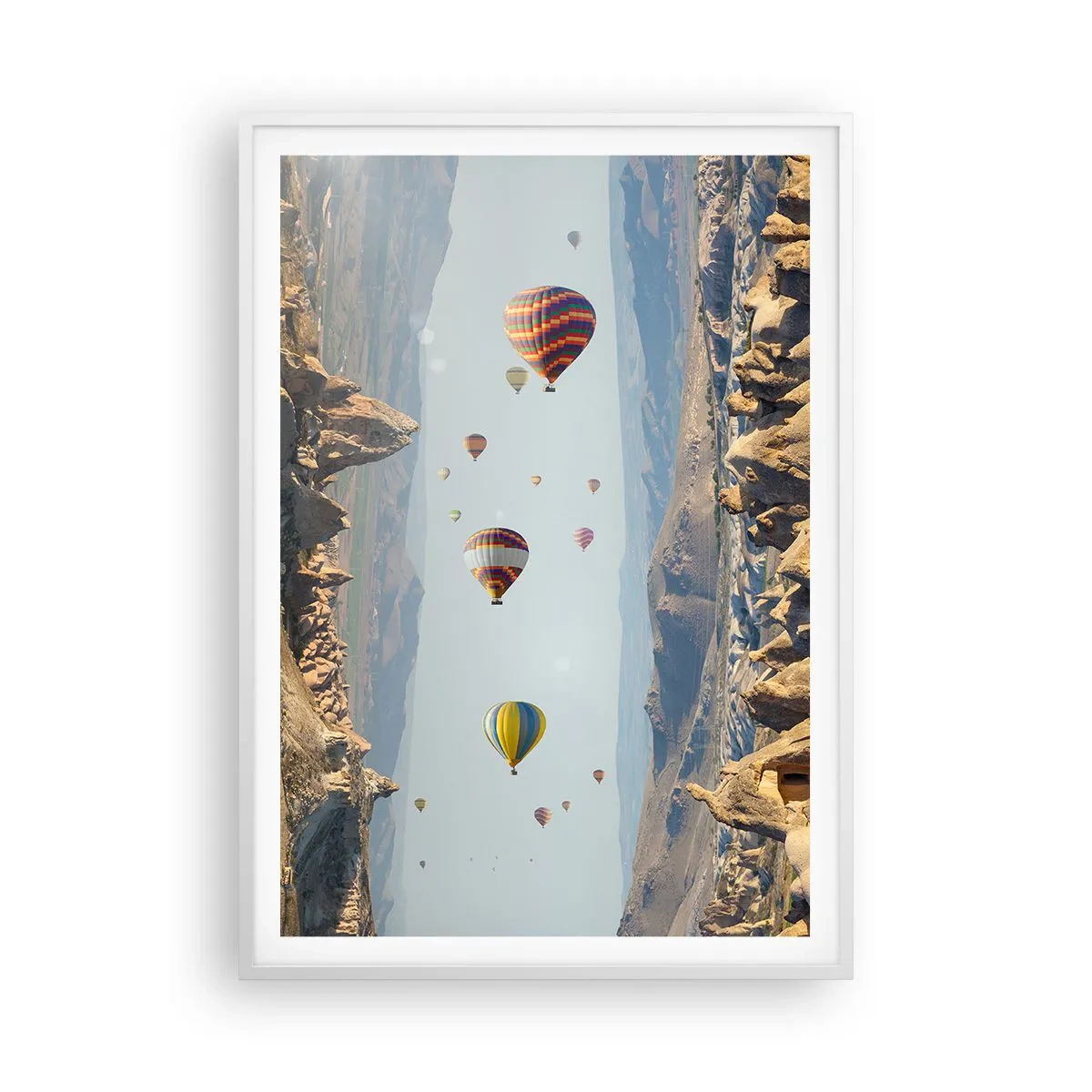 Poster in einem weißen Rahmen - Hier ist alles möglich - 70x100 cm