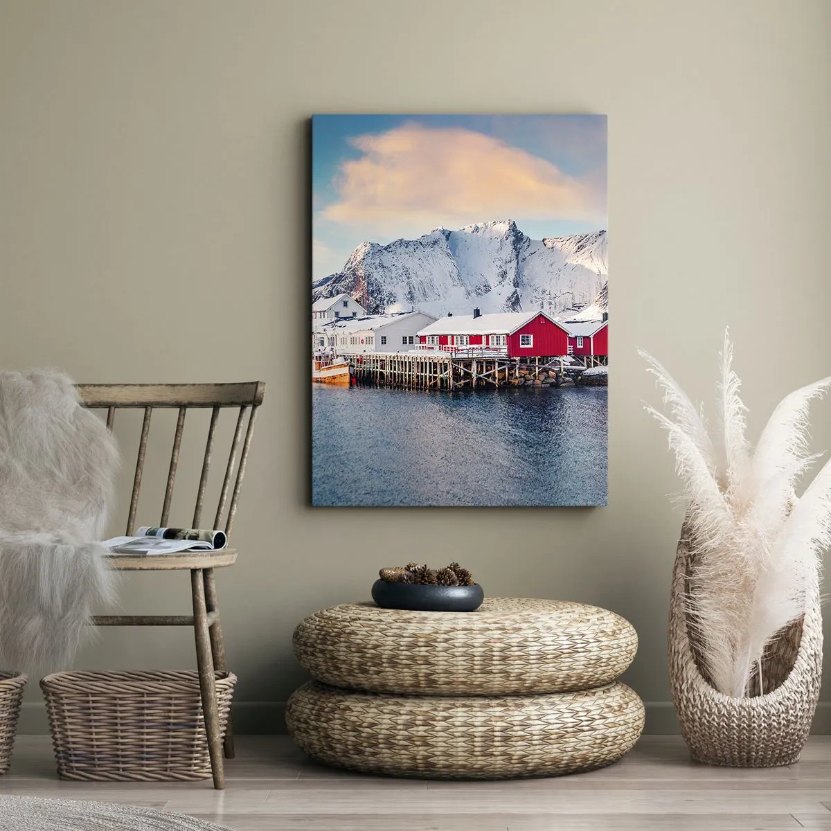 Bild auf Leinwand - Leinwandbild - Nördlicher Rückzug - 65x120 cm