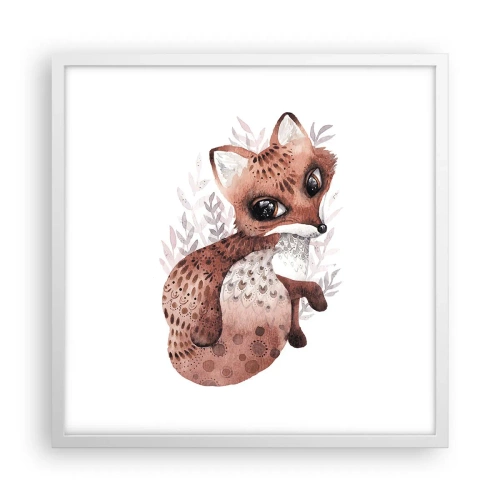 Poster in einem weißen Rahmen - Einfach lieben - 50x50 cm