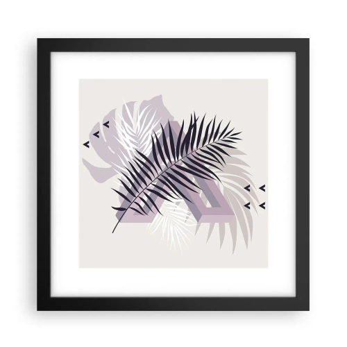 Poster in einem schwarzem Rahmen - Der Schatten des Schattens - 30x30 cm