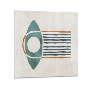 Glasbild - Bild auf glas - Zeichen und Rituale - 60x60 cm