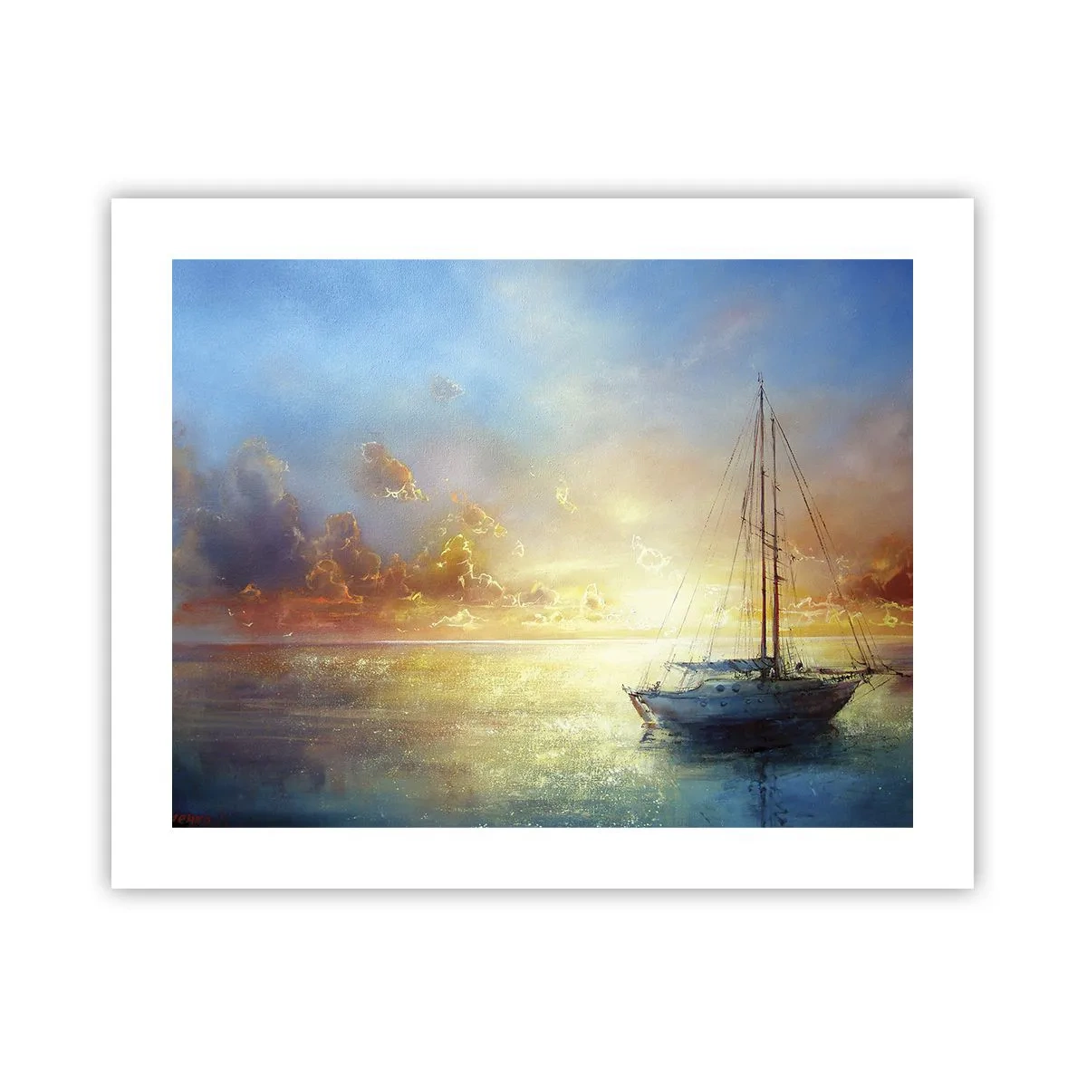 Poster - In einer goldenen Bucht - 50x40 cm