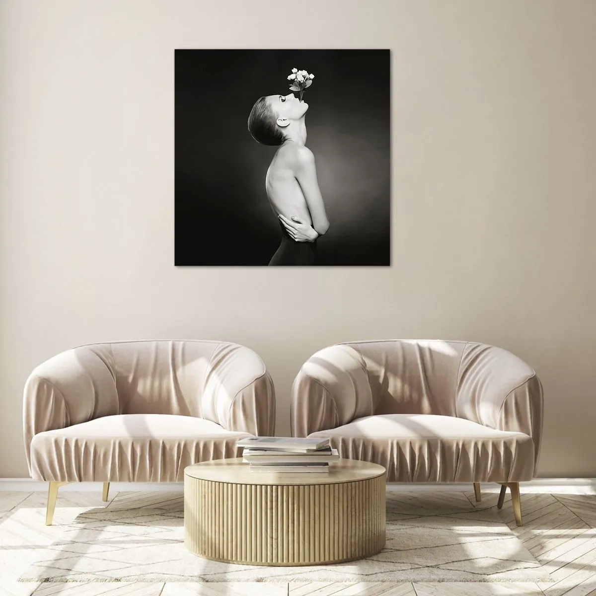 Glasbild - Bild auf glas - Exzentrische Eleganz - 60x60 cm