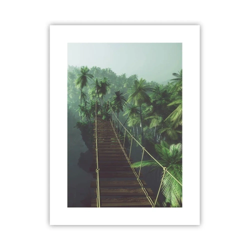 Poster - Über der Brandung des Grüns - 30x40 cm