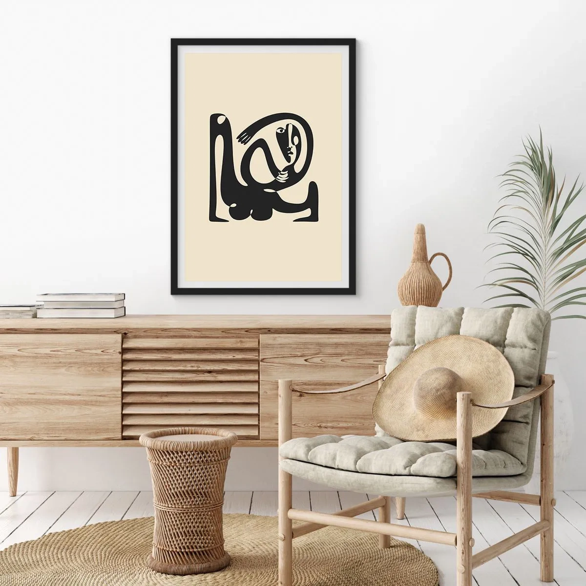 Poster in einem schwarzem Rahmen - Fast wie Picasso - 70x100 cm