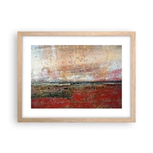 Poster in einem Rahmen aus heller Eiche - Vielleicht liegt es am Meer - 40x30 cm