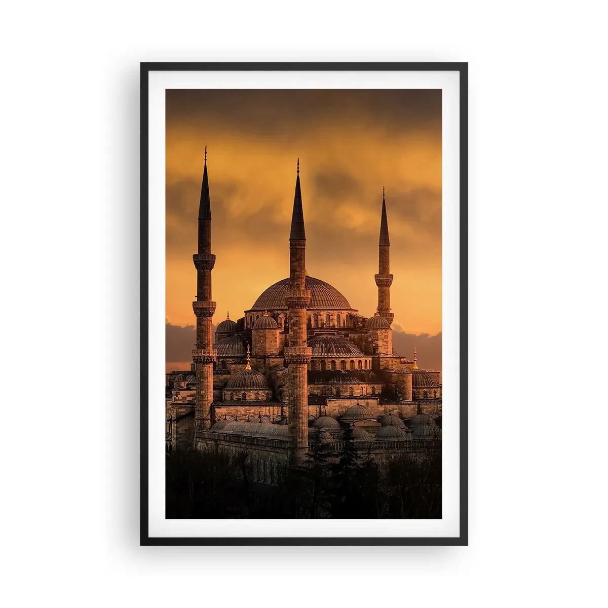 Poster in einem schwarzem Rahmen - Gott ist großartig - 61x91 cm
