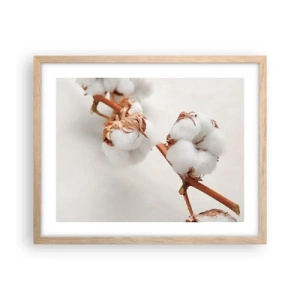 Poster in einem Rahmen aus heller Eiche - Nur umarmen - 50x40 cm