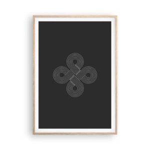 Poster in einem Rahmen aus heller Eiche - Im keltischen Geist - 70x100 cm