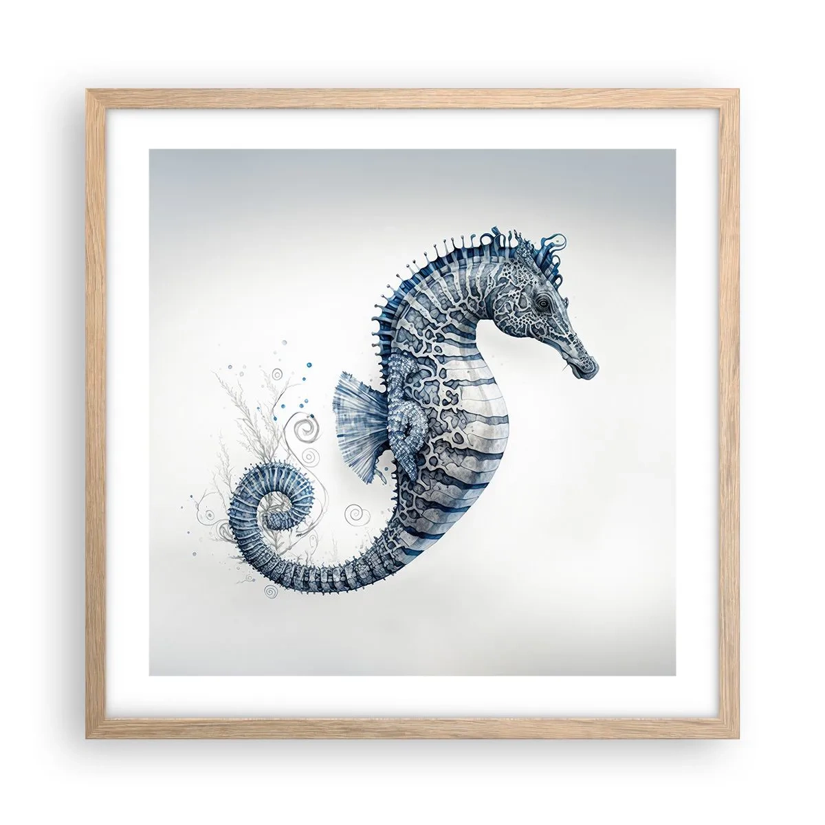 Poster in einem Rahmen aus heller Eiche - Subtiler Witz der Natur - 50x50 cm