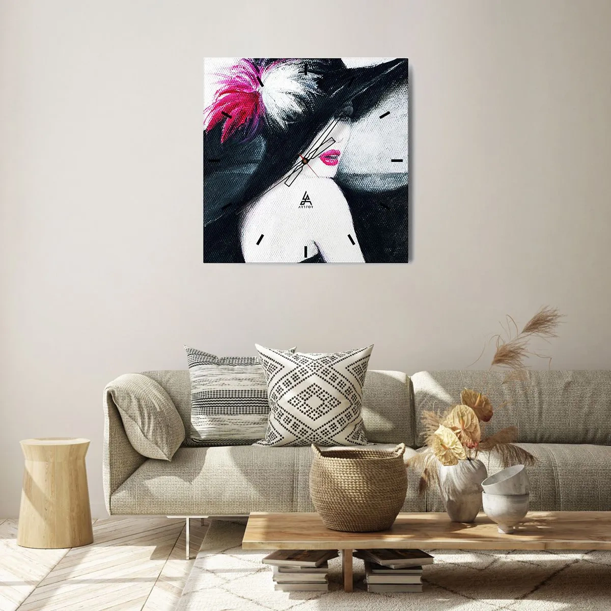 Wanduhr - Glasuhr - Immer ein Geheimnis - 30x30 cm