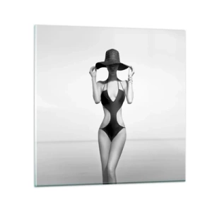 Glasbild - Bild auf glas - Mein Name ist: Eleganz - 30x30 cm