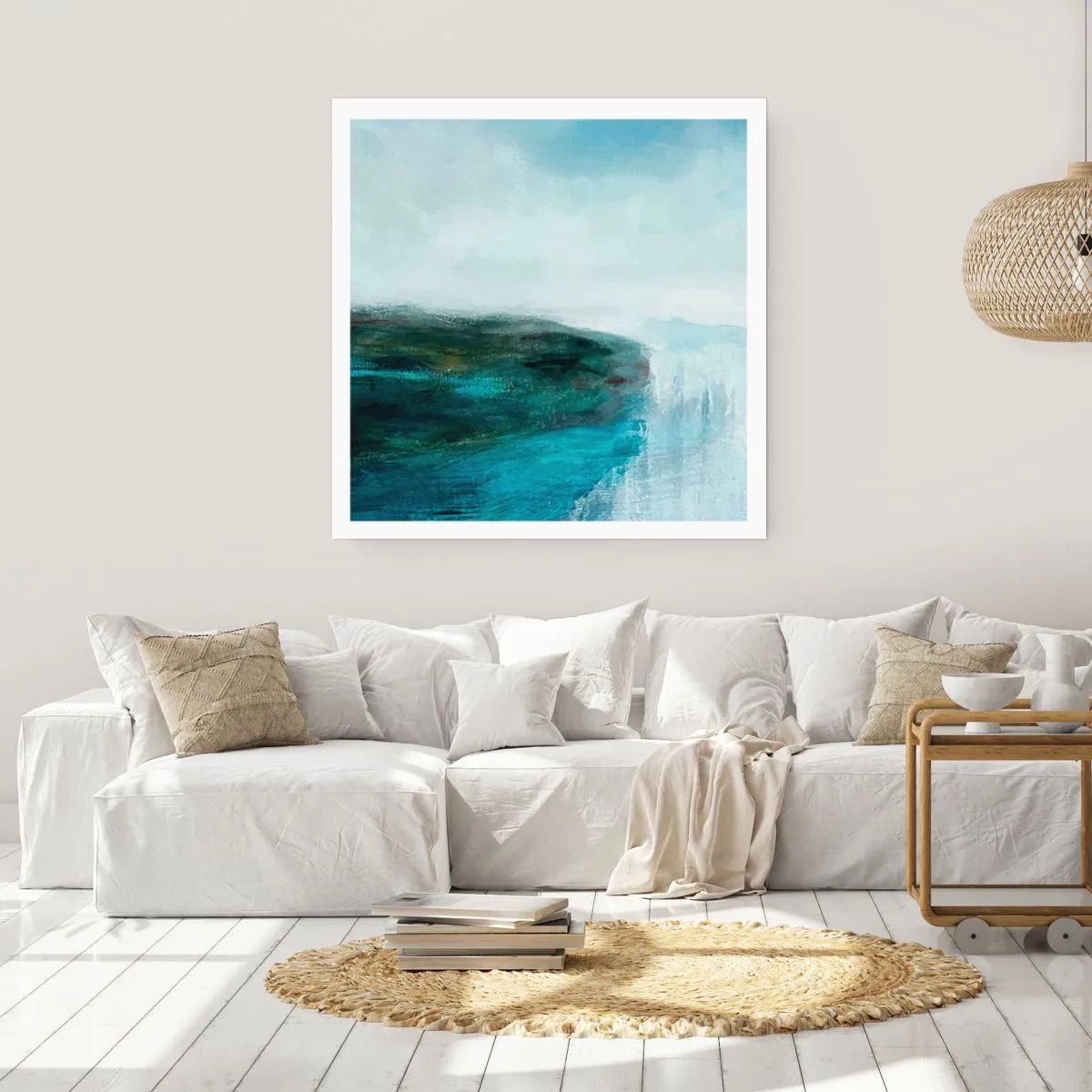 Poster - Nautische Abstraktion - 40x40 cm