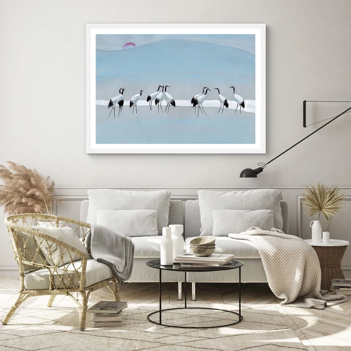 Poster in einem weißen Rahmen - Nach einem heißen Tag - 50x40 cm