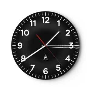 Wanduhr - Glasuhr - In eine andere Dimension - 30x30 cm