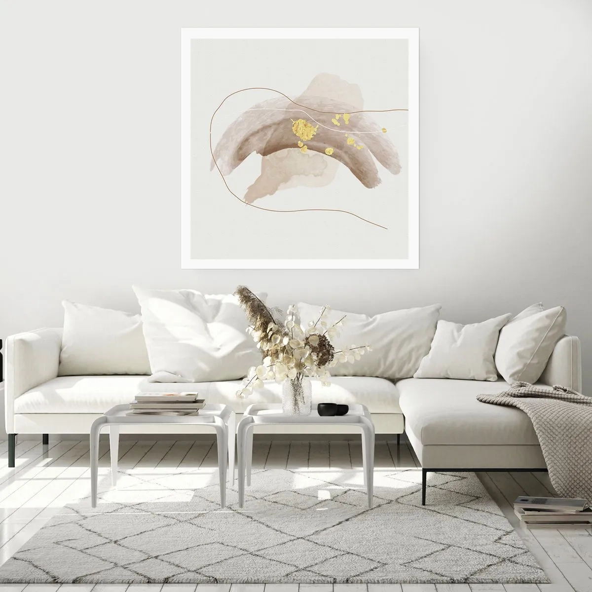 Poster - Im Weltraum begegnet - 50x50 cm