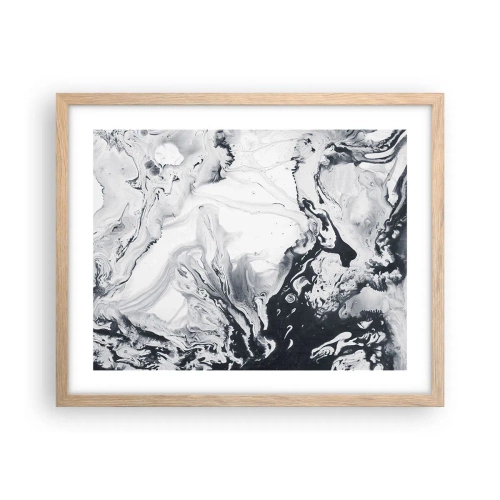 Poster in einem Rahmen aus heller Eiche - Das Innere der Erde - 50x40 cm