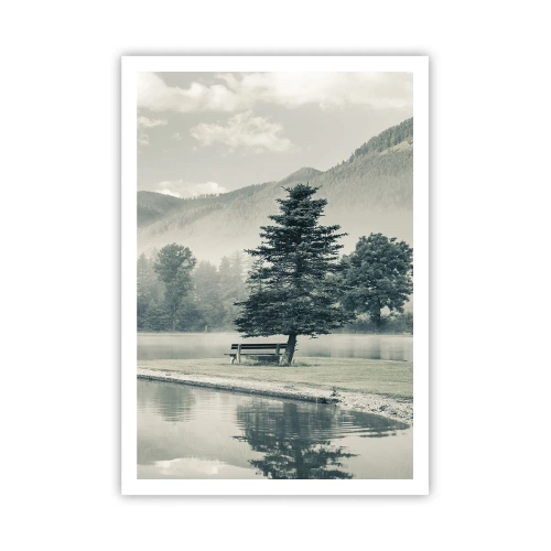 Poster - Der See schläft noch - 70x100 cm