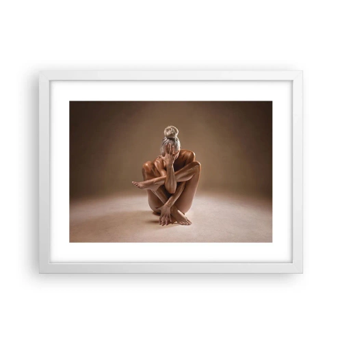 Poster in einem weißen Rahmen - Die Einheit von Körper und Geist - 40x30 cm