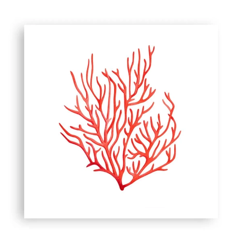 Poster - Korallenfiligran - 60x60 cm