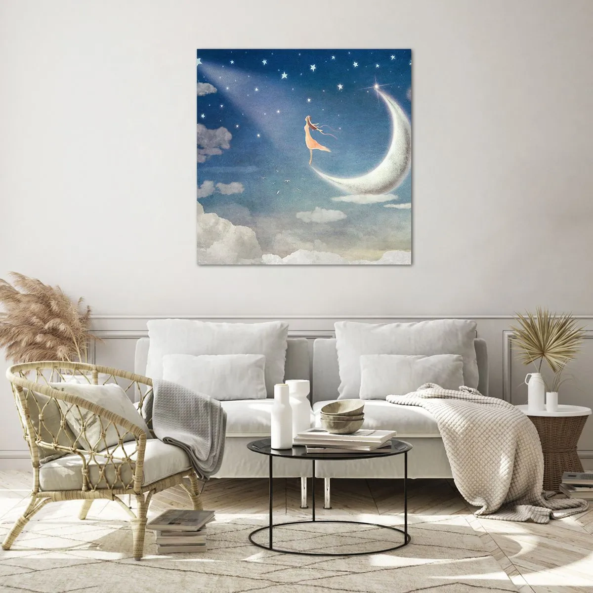 Glasbild - Bild auf glas - Blauer Freier - 50x50 cm