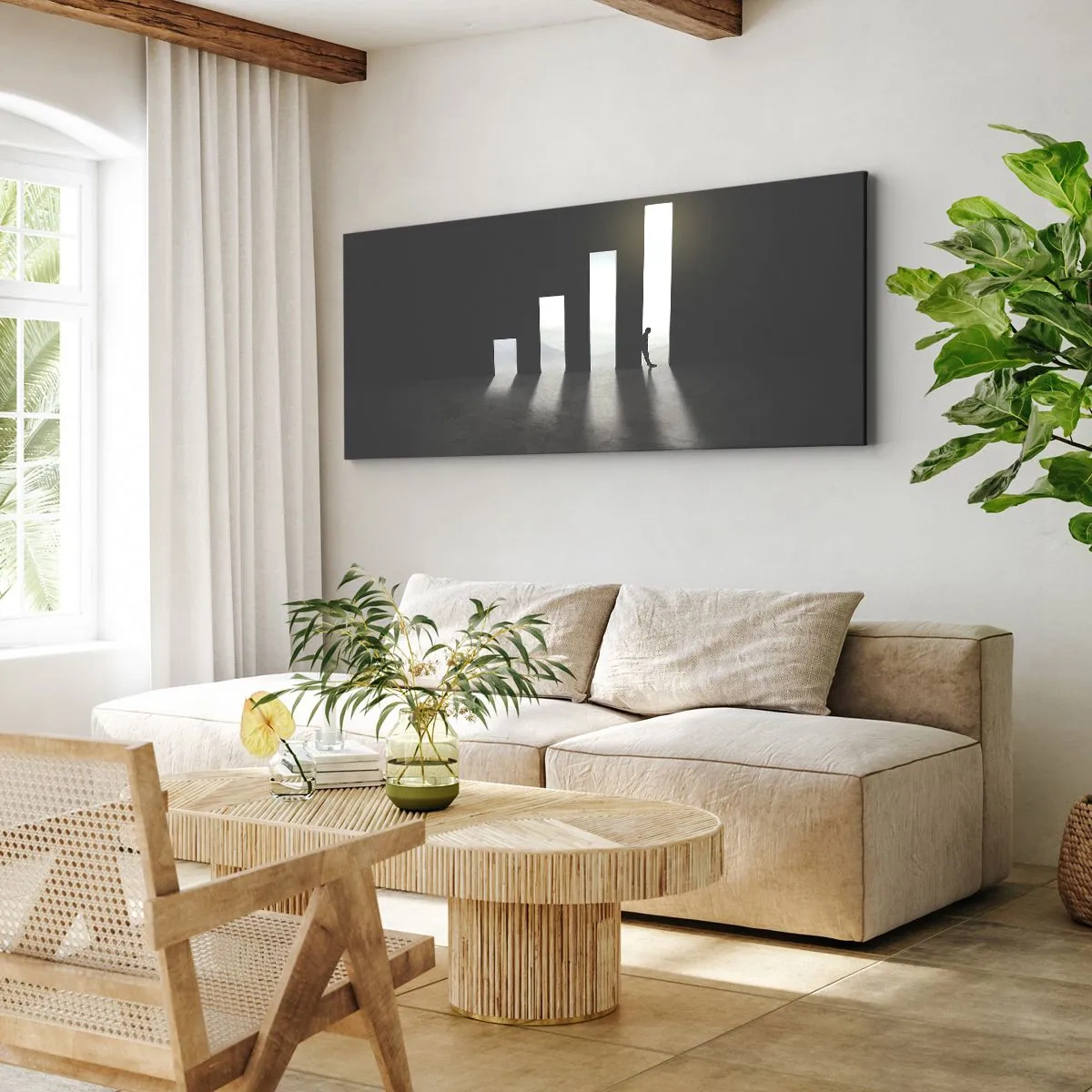 Bild auf Leinwand - Leinwandbild - Erfolg – Impression - 100x40 cm