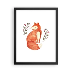 Poster in einem schwarzem Rahmen - Kleine Rothaarige - 30x40 cm