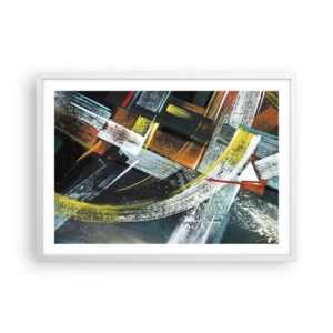 Poster in einem weißen Rahmen - Energie der Bewegung - 70x50 cm
