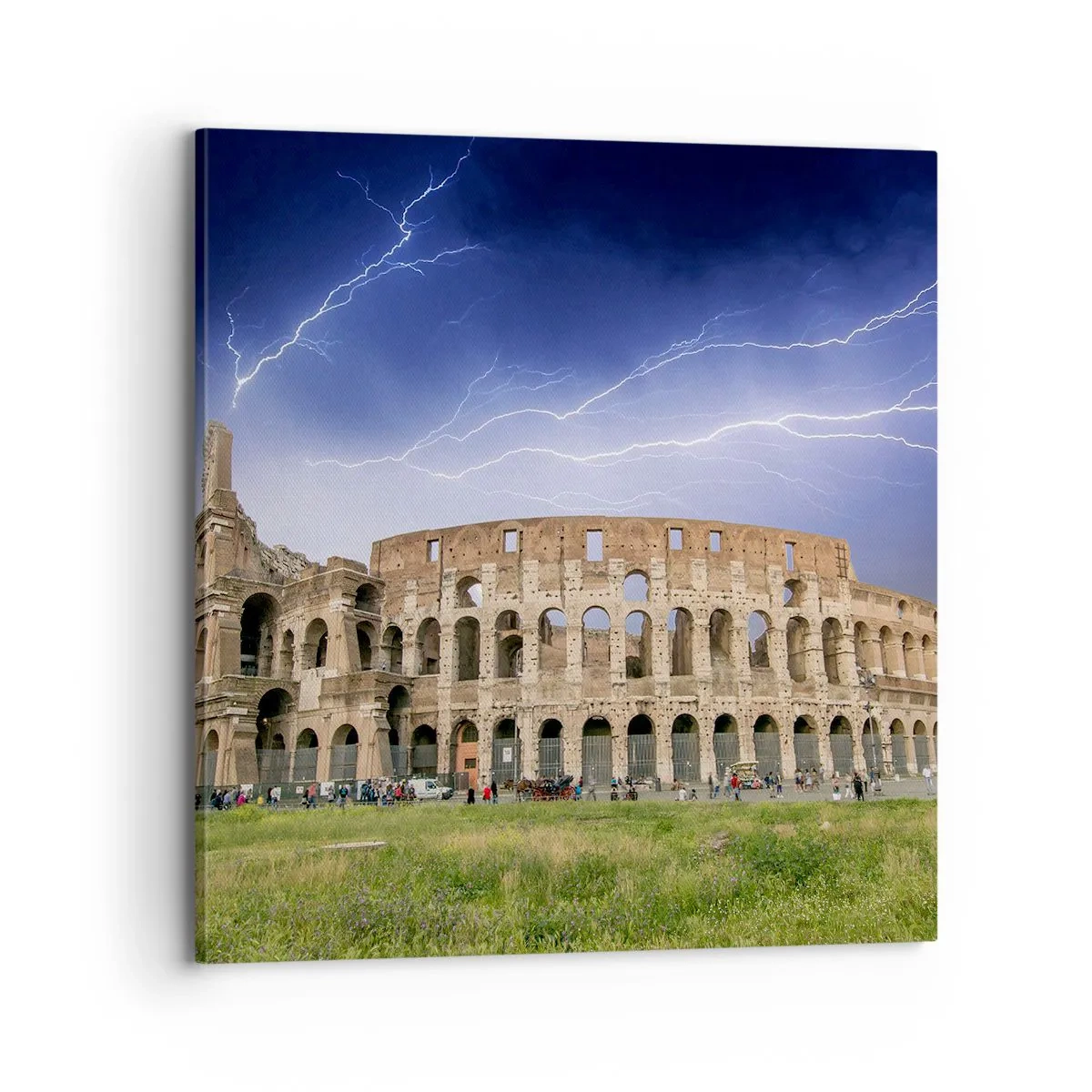 Bild auf Leinwand - Leinwandbild - Kampfarena - 70x70 cm