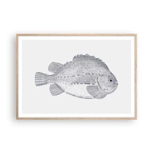 Poster in einem Rahmen aus heller Eiche - Für das Album des Naturforschers - 100x70 cm