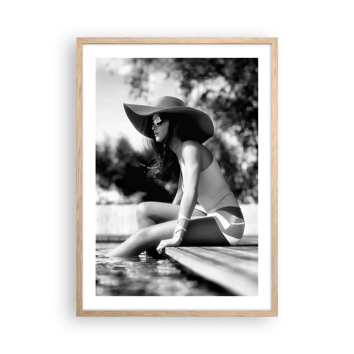Poster in einem Rahmen aus heller Eiche - Sommertraum - 50x70 cm