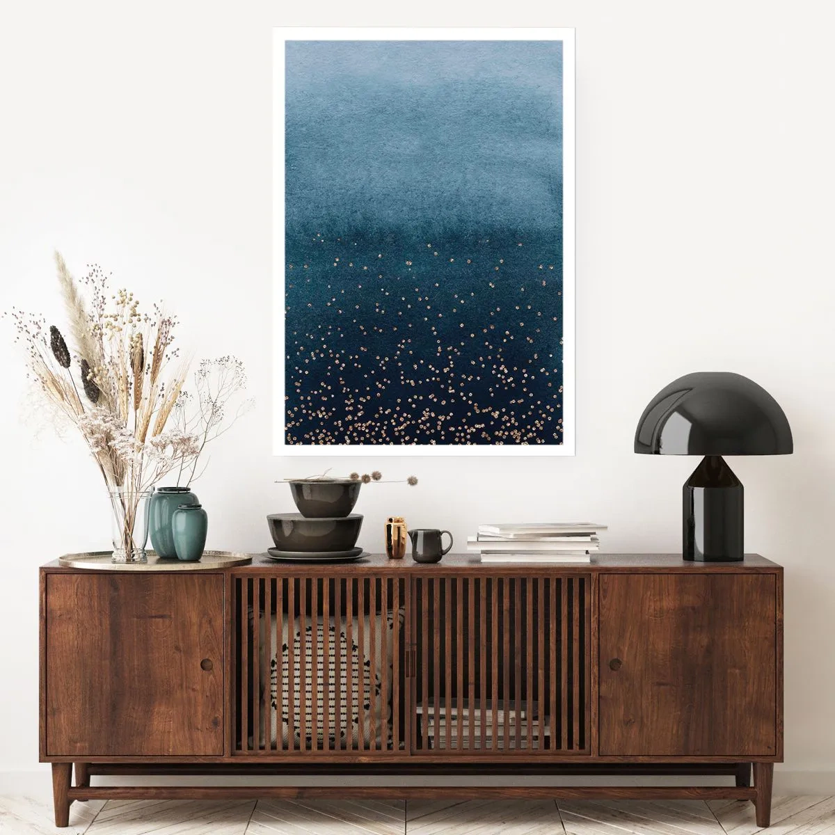 Poster - Komposition - blaue Phasen - 61x91 cm