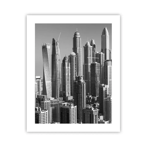Poster - Stadt in der Wüste - 40x50 cm