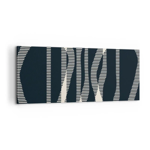 Bild auf Leinwand - Leinwandbild - Ein Versuch, die Dunkelheit zu durchbrechen - 100x40 cm