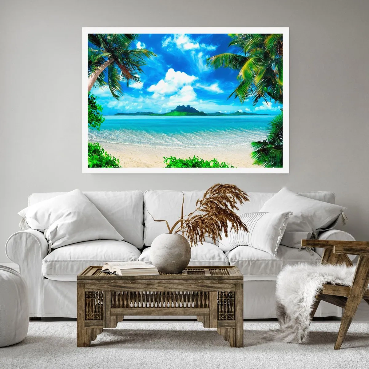 Poster - Das Azurblau der Tropen - 91x61 cm
