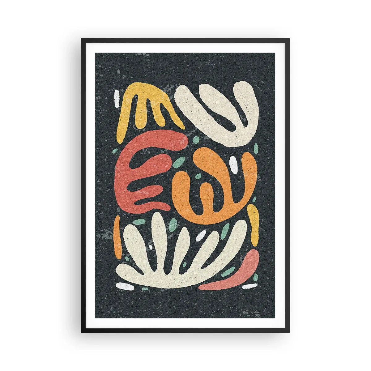 Poster in einem schwarzem Rahmen - Komposition – Ich erwische dich gleich - 70x100 cm